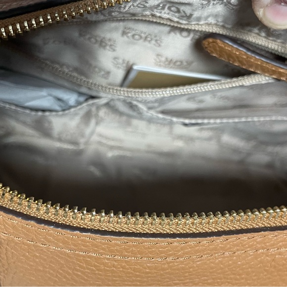 NWT  MICHAEL MICHAEL KORS HANDBAG   BEDFORD  ACORN   MD TZ SATCHEL  LEATHER - Picture 5 of 12